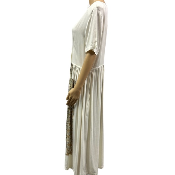 Casual Studio Vintage Shell Button Front Short Sleeve Dress with Pockets… - Picture 3 of 7